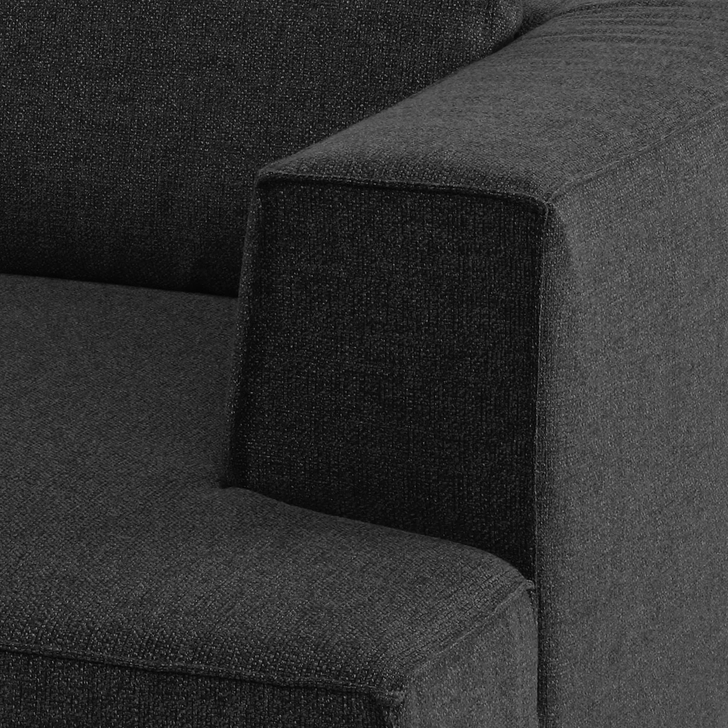 Tom Tailor Canapé d’angle Big Cube Style - Tissu - Tissu TBO : 9 anthrazite - Méridienne courte à droite (vue de face) 9 Tom Tailor Canapé d’angle Big Cube Style - Tissu - Tissu TBO : 9 anthrazite - Méridienne courte à droite (vue de face) – Image 7