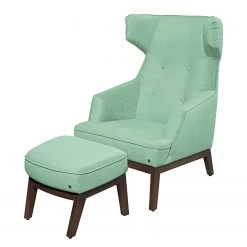 Tom Tailor Fauteuil à oreilles Cozy - Tissu - Vert menthe -Meubles de salon Soldes tom tailor 14 12 2016 teil 1 4430472