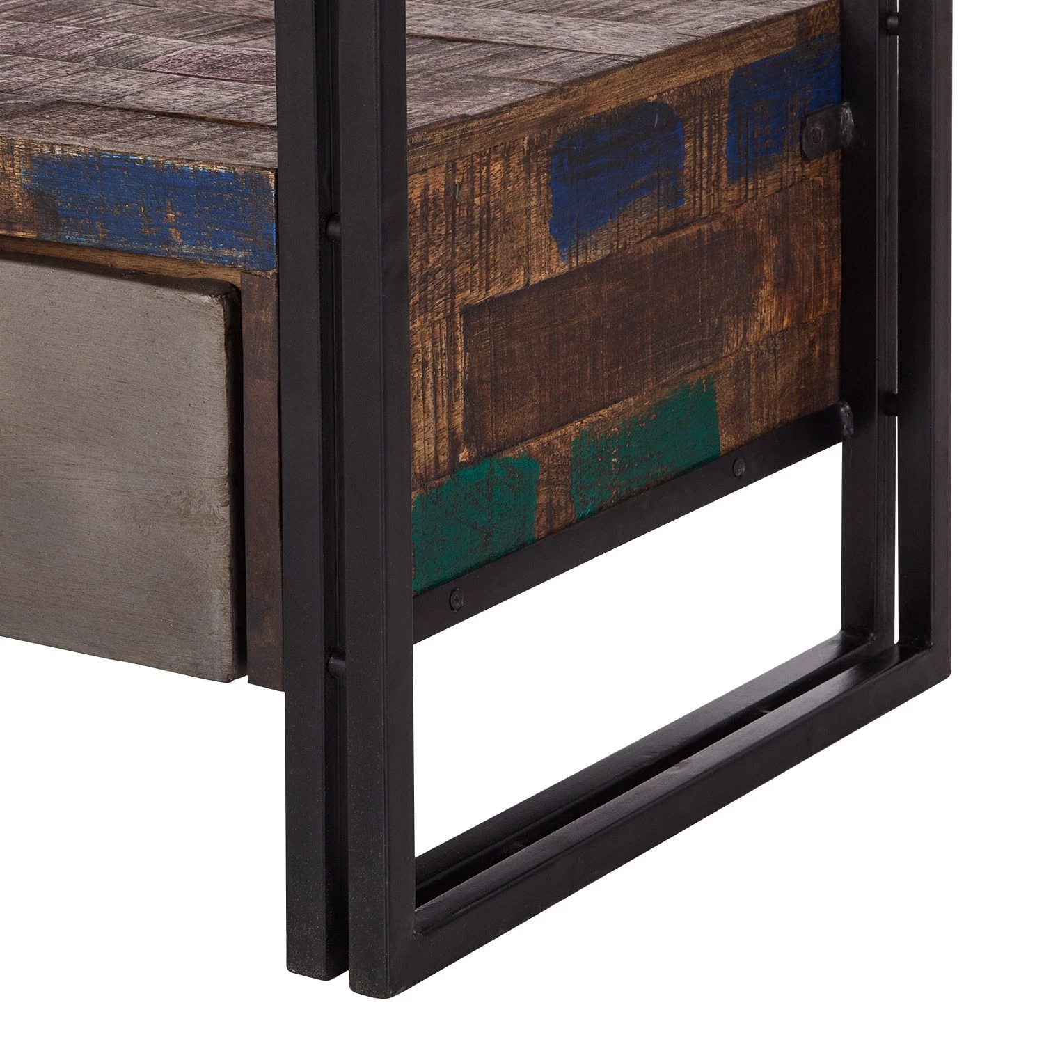 Red Living Meuble TV Factory II - Manguier massif / Métal - Marron vintage 9 Red Living Meuble TV Factory II - Manguier massif / Métal - Marron vintage – Image 7