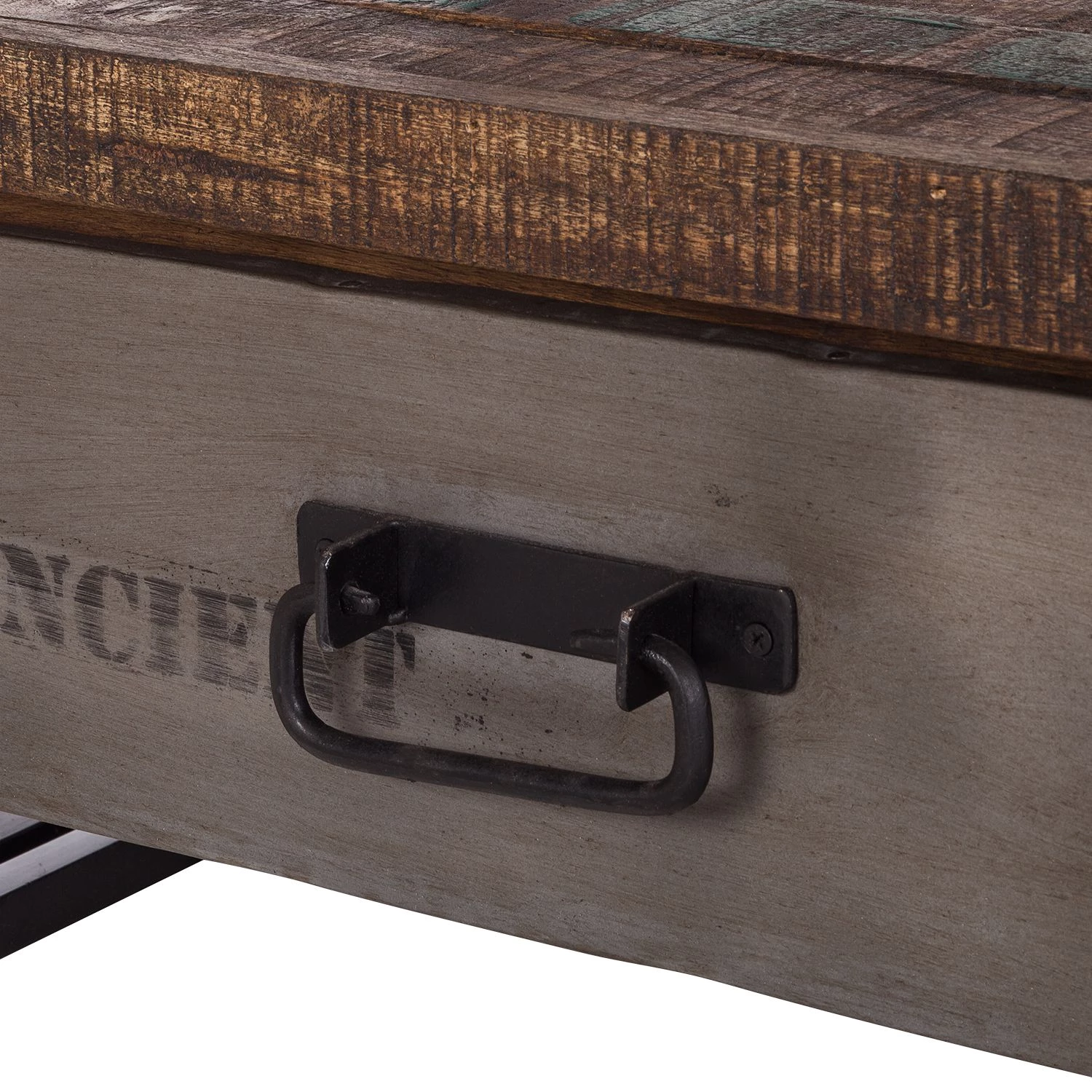 Red Living Meuble TV Factory II - Manguier massif / Métal - Marron vintage 10 Red Living Meuble TV Factory II - Manguier massif / Métal - Marron vintage – Image 8