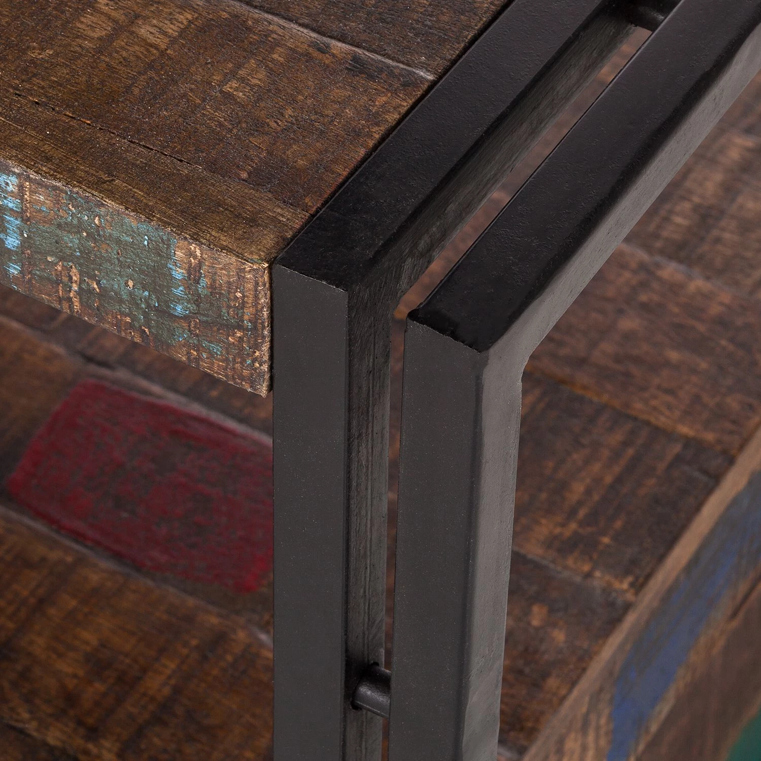 Red Living Meuble TV Factory II - Manguier massif / Métal - Marron vintage 5 Red Living Meuble TV Factory II - Manguier massif / Métal - Marron vintage – Image 3