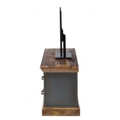 Ars manufacti Meuble TV Hunter - Manguier massif / Métal - Manguier / Gris bleu 17 Ars manufacti Meuble TV Hunter - Manguier massif / Métal - Manguier / Gris bleu -Meubles de salon Soldes tv lowboard hunter mango massiv metall mango blaugrau 4414480