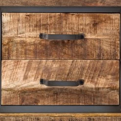 Ars manufacti Meuble TV Hunter - Manguier massif / Métal - Manguier / Gris bleu 19 Ars manufacti Meuble TV Hunter - Manguier massif / Métal - Manguier / Gris bleu -Meubles de salon Soldes tv lowboard hunter mango massiv metall mango blaugrau 4414488