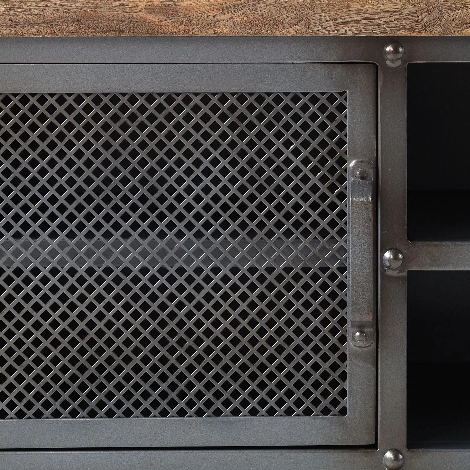 Ars manufacti Meuble TV Hunter - Manguier massif / Métal - Manguier / Gris bleu 10 Ars manufacti Meuble TV Hunter - Manguier massif / Métal - Manguier / Gris bleu – Image 8