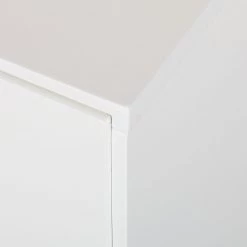 Mørteens Meuble TV Lindholm - Partiellement en chêne massif - Blanc - 180 x 45 cm -Meubles de salon Soldes tv lowboard lindholm eiche teilmassiv weiss 526625