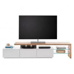 Fredriks Meuble TV Molios - Blanc mat / Béton - Blanc / Chêne 20 Fredriks Meuble TV Molios - Blanc mat / Béton - Blanc / Chêne -Meubles de salon Soldes tv lowboard molios ii weiss eiche 4239100