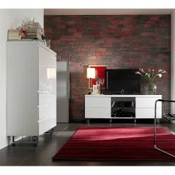 Fredriks TV- buffet bas TV Paddington - Blanc 6 Fredriks TV- buffet bas TV Paddington - Blanc -Meubles de salon Soldes tv lowboard paddington weiss 1406902