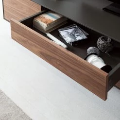 Studio Copenhagen Meuble TV Payara - Noyer / Anthracite -Meubles de salon Soldes tv lowboard payara walnuss schwarz 4372768