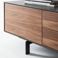 Studio Copenhagen Meuble TV Payara - Noyer / Anthracite -Meubles de salon Soldes tv lowboard payara walnuss schwarz 4372772