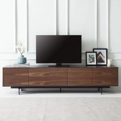 Studio Copenhagen Meuble TV Payara - Noyer / Anthracite -Meubles de salon Soldes tv lowboard payara walnuss schwarz 4372784