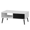Mørteens Table basse Sunndal - Partiellement en caoutchouc massif 2 Mørteens Table basse Sunndal - Partiellement en caoutchouc massif -Meubles de salon Soldes tv lowboard sunndal ii gummibaum teilmassiv weiss schwarz 4753892
