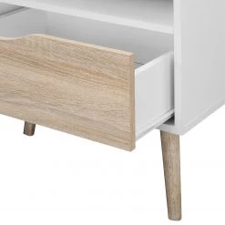 Mørteens Meuble TV Sunndal III - Partiellement en caoutchouc massif 12 Mørteens Meuble TV Sunndal III - Partiellement en caoutchouc massif -Meubles de salon Soldes tv lowboard sunndal iii gummibaum teilmassiv weiss eiche dekor 4753876