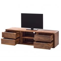 Ars Natura Meuble TV Trangle I - Sheesham massif - Sheesham clair -Meubles de salon Soldes tv lowboard trangle i sheesham massiv sheesham hell 4944236