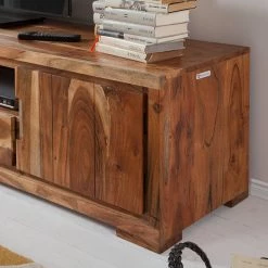 Wolf-Möbel Meuble TV Vision II - Acacia massif -Meubles de salon Soldes tv lowboard vision ii akazie massiv 4024632