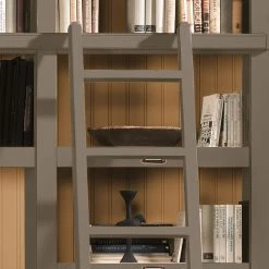 Maison Belfort Ensemble TV Azjana I - Granite / Pin couleur miel - Avec échelle -Meubles de salon Soldes tv wand azjana i pinie teilmassiv granit pinie honig mit leiter 3391545