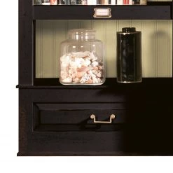 Maison Belfort Ensemble TV Azjana I - Noir / Pin crème - Avec échelle -Meubles de salon Soldes tv wand azjana i pinie teilmassiv schwarz pinie creme mit leiter 3391401