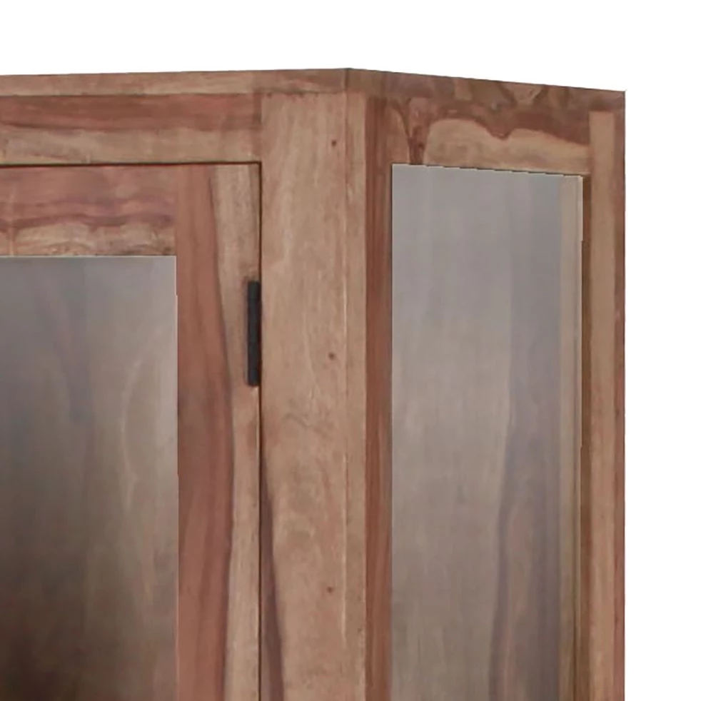 Red Living Armoire vitrine Farasi - Sheesham massif 4 Red Living Armoire vitrine Farasi - Sheesham massif – Image 2