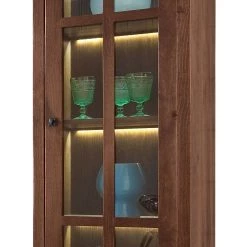Ridgevalley Armoire vitrine Vicuna I - Pin massif - Marron - Sans éclairage -Meubles de salon Soldes vitrinenschrank vicuna i pinie massiv braun 453972