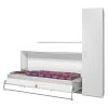 Loftscape Ensemble lit mural Godia II - Blanc - Sans matelas
