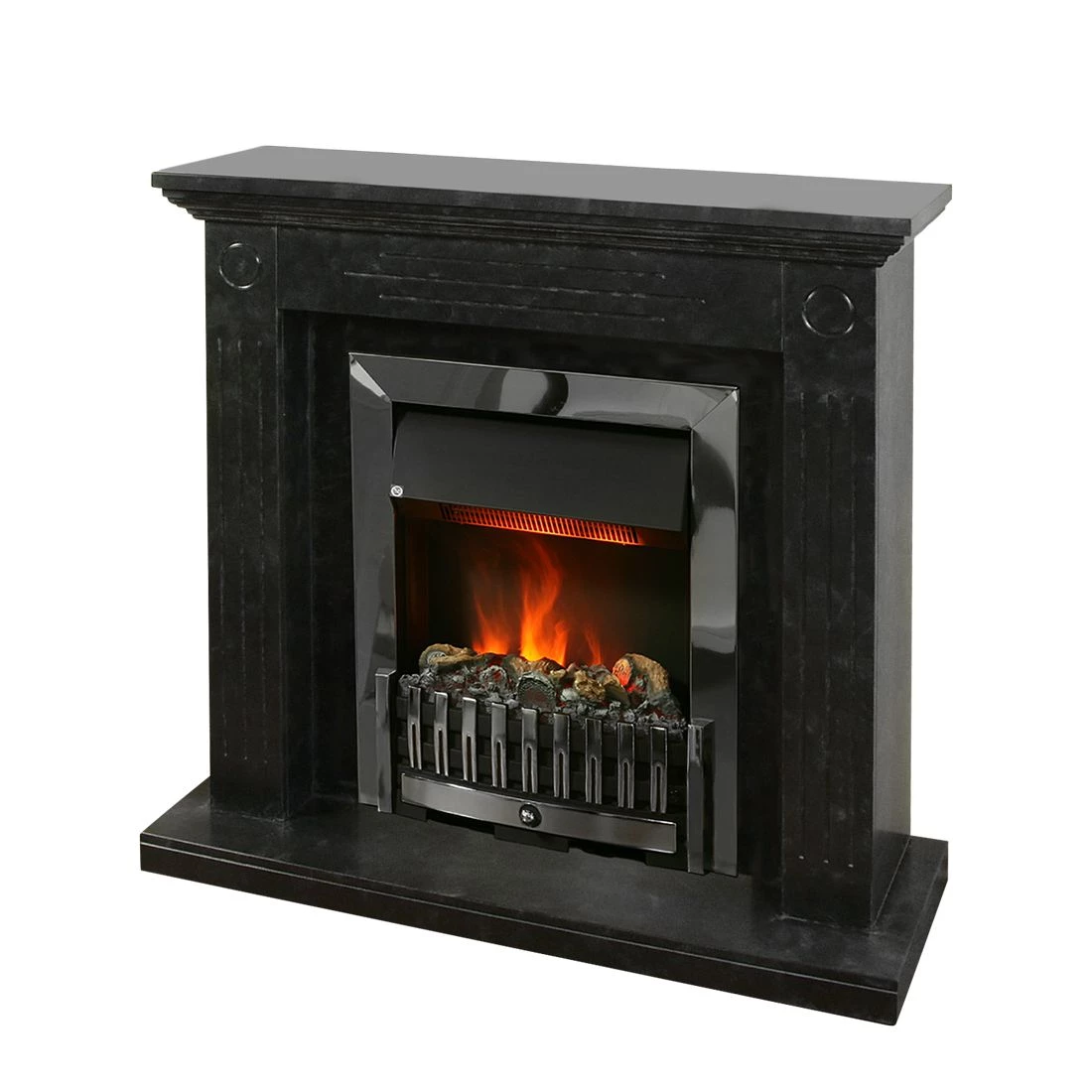Montreux Cheminée électrique Washington - Noir / Gris marbré 3 Montreux Cheminée électrique Washington - Noir / Gris marbré
