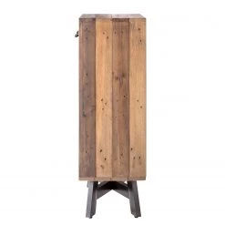 Ars manufacti Étagère à vin Tamati - Pin ancien / Métal - Pin foncé / Noir -Meubles de salon Soldes weinregal tamati altholz pinie metall pinie dunkel schwarz 4920728