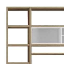 Loftscape Ensemble mural Emporior II - Blanc / Imitation chêne 7 Loftscape Ensemble mural Emporior II - Blanc / Imitation chêne -Meubles de salon Soldes wohnkombination emporior ii weiss eiche dekor 1554854