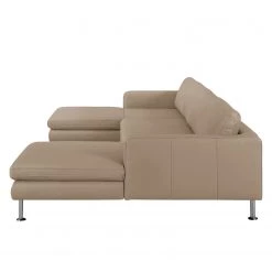 Fredriks Canapé panoramique Bivona II - Cappuccino -Meubles de salon Soldes wohnlandschaft bivona ii echtleder cappuccino 4187716