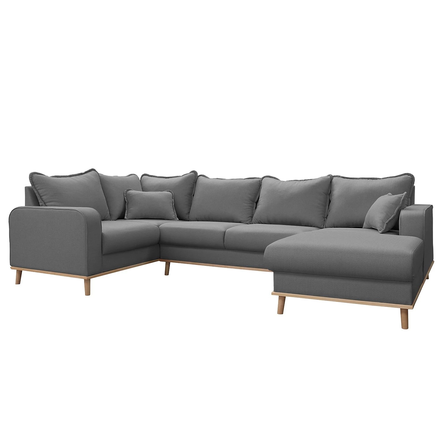 Mørteens Canapé panoramique Greeneville - Gris - Méridienne courte à droite (vue de face) 3 Mørteens Canapé panoramique Greeneville - Gris - Méridienne courte à droite (vue de face)