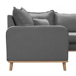 Mørteens Canapé panoramique Greeneville - Gris - Méridienne courte à droite (vue de face) 16 Mørteens Canapé panoramique Greeneville - Gris - Méridienne courte à droite (vue de face) -Meubles de salon Soldes wohnlandschaft greeneville strukturstoff longchair davorstehend rechts grau 4871608