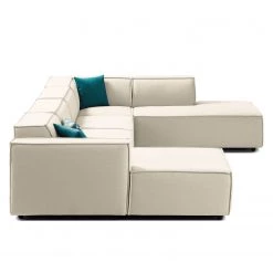 Canapé panoramique Kinx Tissu - Tissu Osta: Blanc vieilli - Méridienne courte à gauche / longue à droite (vue de face) 31 Canapé panoramique Kinx Tissu - Tissu Osta: Blanc vieilli - Méridienne courte à gauche / longue à droite (vue de face) -Meubles de salon Soldes wohnlandschaft kinx webstoff longchair davorstehend links ottomane rechts stoff osta altweiss 4321116