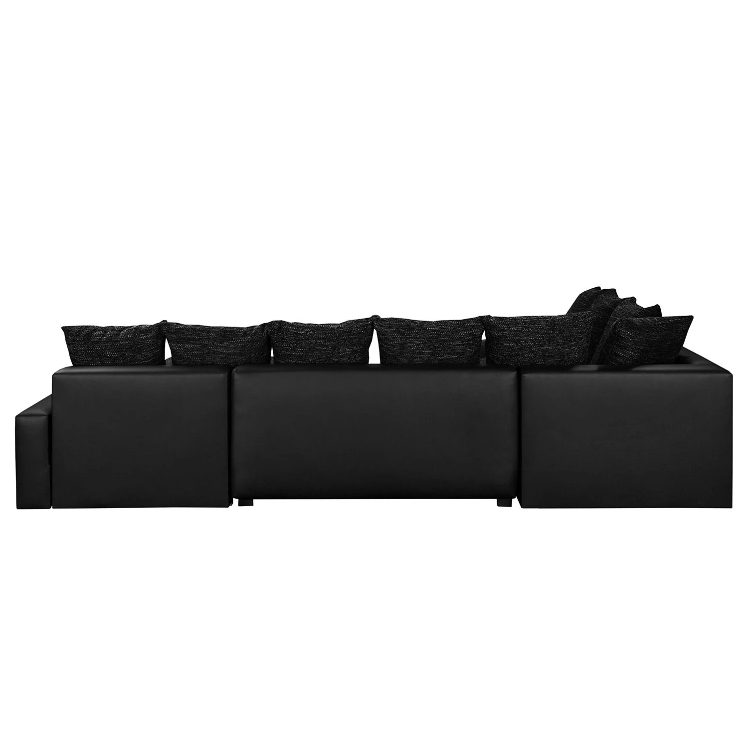 Fredriks Canapé panoramique Sibenik (convertible) - Imitation cuir / Tissu structuré - Anthracite - Méridienne courte à droite / longue à gauche (vue de face) 6 Fredriks Canapé panoramique Sibenik (convertible) - Imitation cuir / Tissu structuré - Anthracite - Méridienne courte à droite / longue à gauche (vue de face) – Image 4