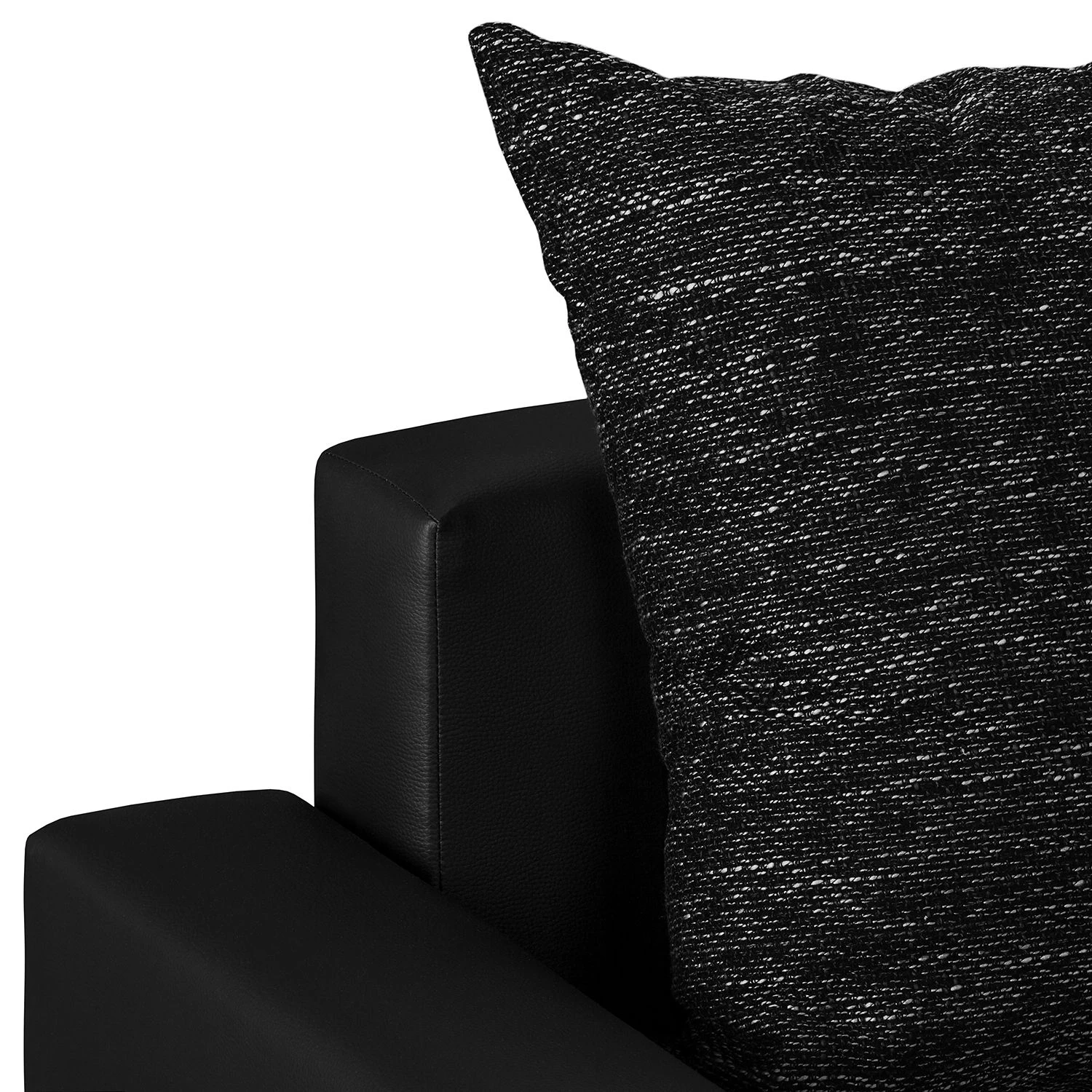 Fredriks Canapé panoramique Sibenik (convertible) - Imitation cuir / Tissu structuré - Anthracite - Méridienne courte à droite / longue à gauche (vue de face) 17 Fredriks Canapé panoramique Sibenik (convertible) - Imitation cuir / Tissu structuré - Anthracite - Méridienne courte à droite / longue à gauche (vue de face) – Image 15