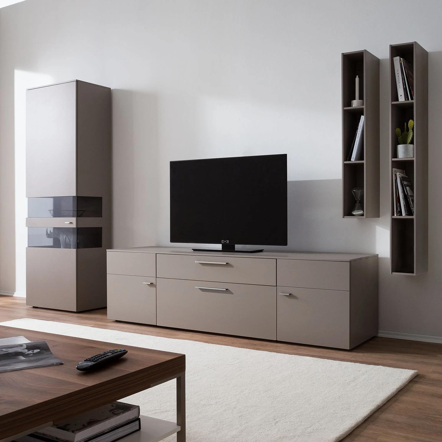 GWINNER Meuble TV Anzio I - Tourbe mat 5 GWINNER Meuble TV Anzio I - Tourbe mat – Image 3