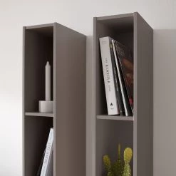 GWINNER Ensemble mural Anzio II (3 éléments) - Tourbe mat 17 GWINNER Ensemble mural Anzio II (3 éléments) - Tourbe mat -Meubles de salon Soldes wohnwand anzio i 4 teilig vitrinenelement links ohne beleuchtung matt fango 4625712