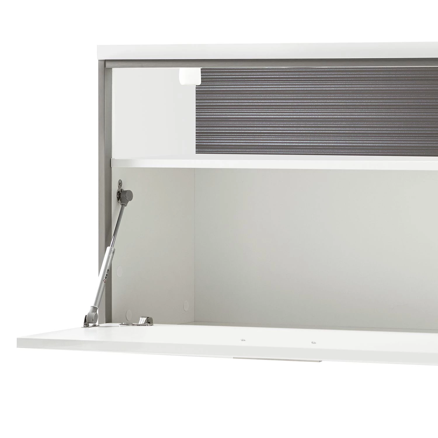 Loftscape Etagère suspendue Kushiro - Blanc brillant / Gris 6 Loftscape Etagère suspendue Kushiro - Blanc brillant / Gris – Image 4