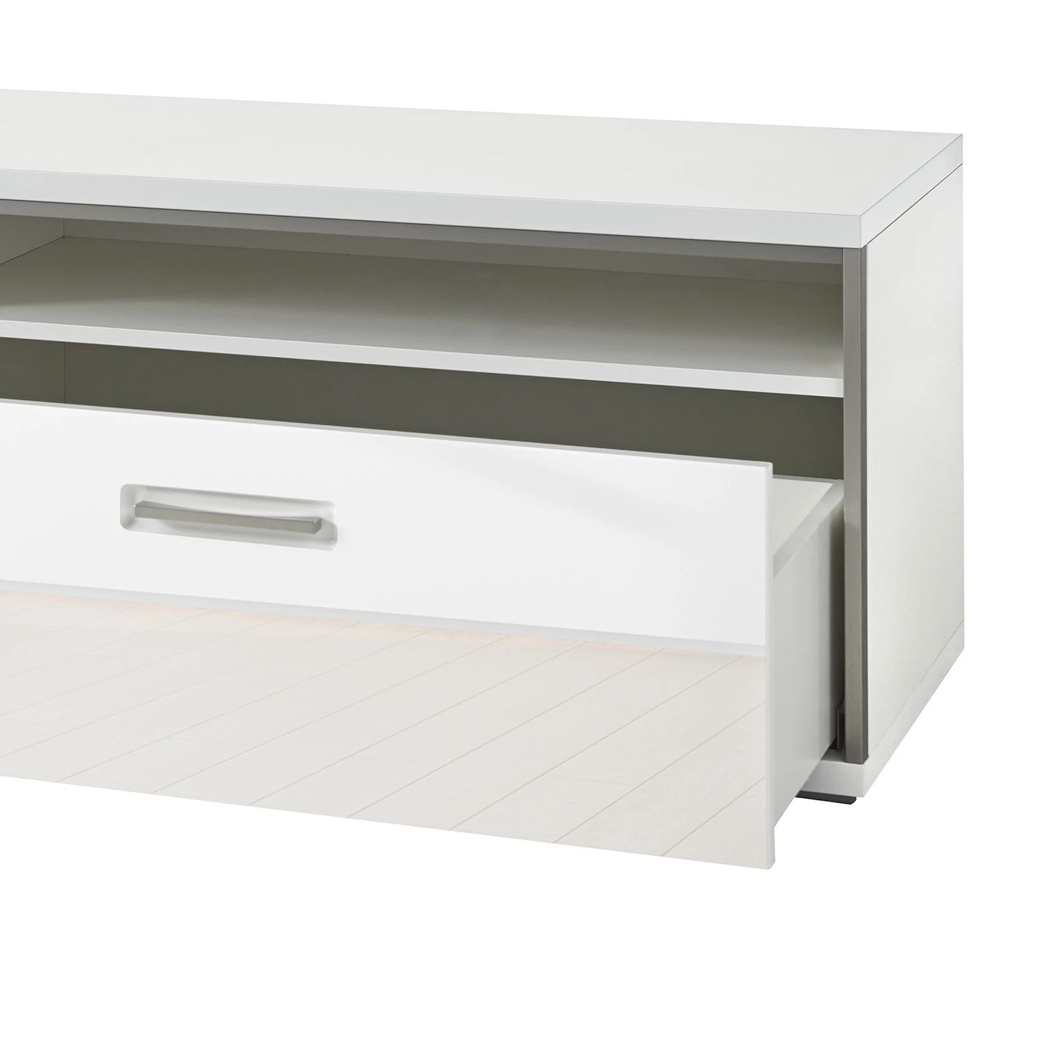 Loftscape Ensemble mural Arco III (5 éléments) - Blanc brillant / Gris 11 Loftscape Ensemble mural Arco III (5 éléments) - Blanc brillant / Gris – Image 9