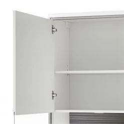 Loftscape Ensemble mural Arco III (5 éléments) - Blanc brillant / Gris 22 Loftscape Ensemble mural Arco III (5 éléments) - Blanc brillant / Gris -Meubles de salon Soldes wohnwand arco i 5 teilig hochglanz weiss grau 4710636 1