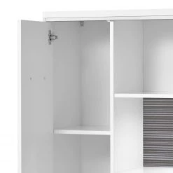 Loftscape Ensemble mural Arco I (4 éléments) - Blanc brillant / Gris 22 Loftscape Ensemble mural Arco I (4 éléments) - Blanc brillant / Gris -Meubles de salon Soldes wohnwand arco iii 5 teilig hochglanz weiss grau 4710700 1