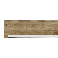 Loftscape Tablette murale Aulby - Blanc -Meubles de salon Soldes wohnwand aulby i 4 teilig inkl beleuchtung matt weiss eiche dekor 4715332