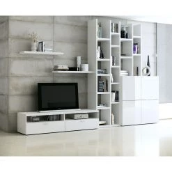 Loftscape Ensemble de meubles TV Emporior i - Blanc brillant