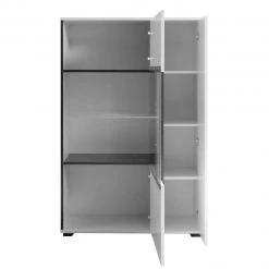 Roomscape Ensemble mural Farson (4 éléments) - Blanc brillant / Blanc -Meubles de salon Soldes wohnwand farson 4 teilig hochglanz weiss weiss 3696705