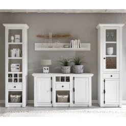 Maison Belfort Étagère Geestland I - Imitation pin blanc -Meubles de salon Soldes wohnwand geestland ii 4 teilig pinie weiss dekor 4536072 1