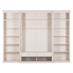 Maison Belfort Meuble TV Lillehammer I - 3 éléments - Pin massif - Epicéa blanc 14 Maison Belfort Meuble TV Lillehammer I - 3 éléments - Pin massif - Epicéa blanc -Meubles de salon Soldes wohnwand lillehammer i 3 teilig kiefer massiv weiss 1132870