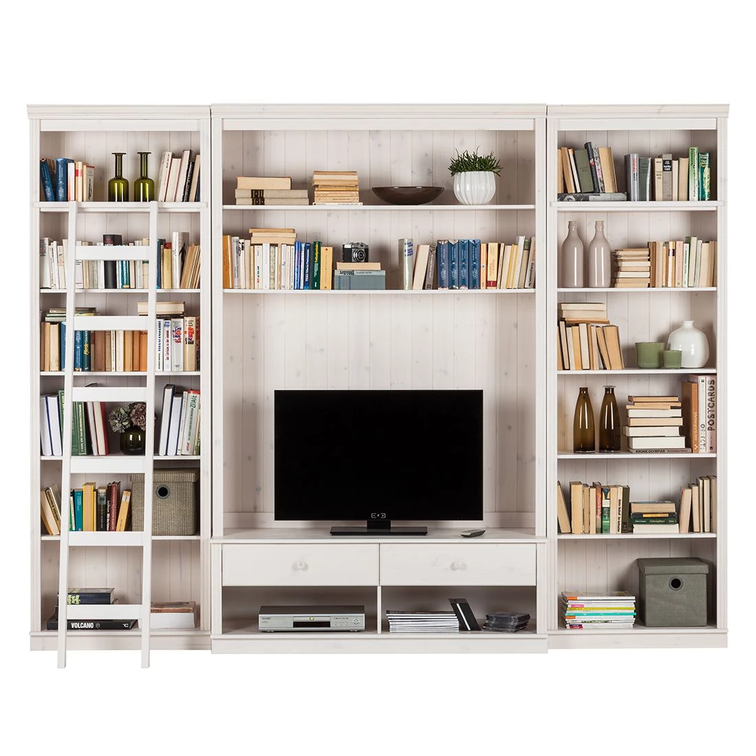 Maison Belfort Meuble TV Lillehammer I - 3 éléments - Pin massif - Epicéa blanc 3 Maison Belfort Meuble TV Lillehammer I - 3 éléments - Pin massif - Epicéa blanc