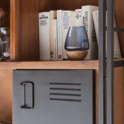 Ars manufacti Buffet Manchester II - Acacia massif / Métal -Meubles de salon Soldes wohnwand manchester i 3 teilig akazie teilmassiv metall akazie anthrazit 4874604