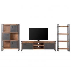 Ars manufacti Buffet Manchester II - Acacia massif / Métal -Meubles de salon Soldes wohnwand manchester i 3 teilig akazie teilmassiv metall akazie anthrazit 4874620