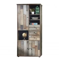 Red Living Meuble TV Tapara - 4 éléments - Marron / Gris -Meubles de salon Soldes wohnwand tapara ii braun grau 4383692