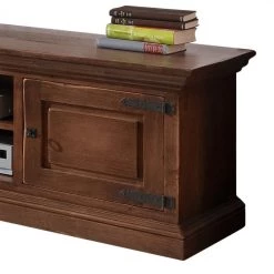 Ridgevalley Ensemble de meubles TV Vicuna - Sans éclairage -Meubles de salon Soldes wohnwand vicuna pinie massiv braun 453952