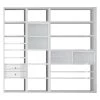 Loftscape Etagère XL Emporior l.A - Blanc brillant / Blanc - Sans éclairage -Meubles de salon Soldes xl regalwand emporior i a ohne beleuchtung hochglanz weiss weiss 2219790