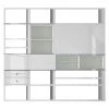 Loftscape Etagère XL Emporior I.C - Sans éclairage -Meubles de salon Soldes xl regalwand emporior i c hochglanz weiss ohne beleuchtung 2207174